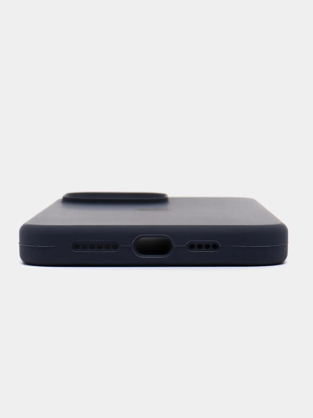 Синий меланж чехол Silicone Case для Apple iPhone 14 / 14Pro / 14Plus / 14ProMax