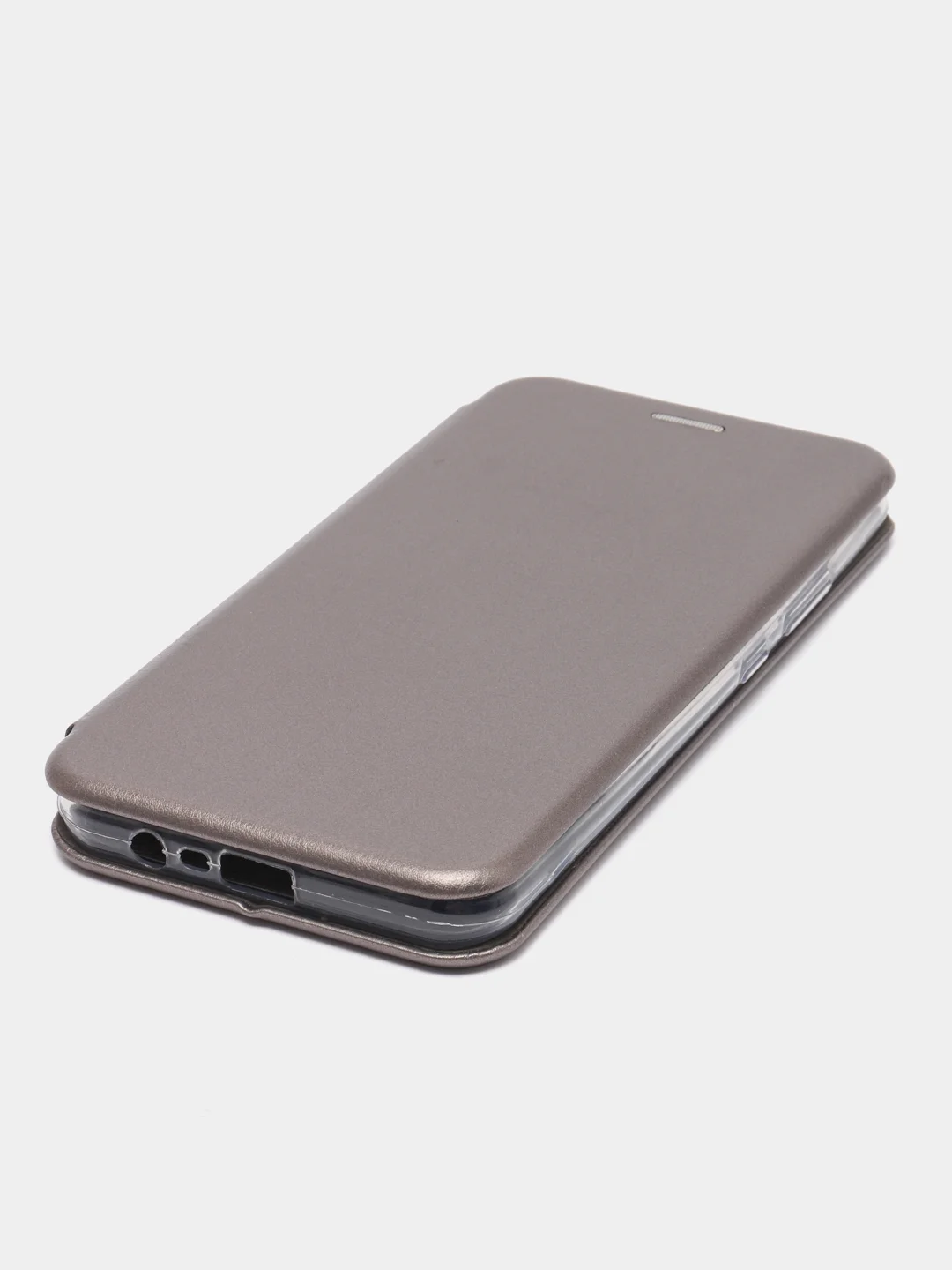 Серебряный чехол книжка Realme C20 / Realme C11 2021 Реалми С20 / С11 2021
