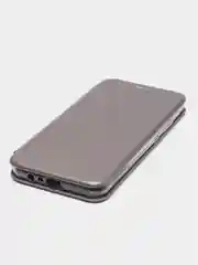 Серебряный чехол книжка Realme C20 / Realme C11 2021 Реалми С20 / С11 2021