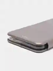 Серебряный чехол книжка Realme C20 / Realme C11 2021 Реалми С20 / С11 2021