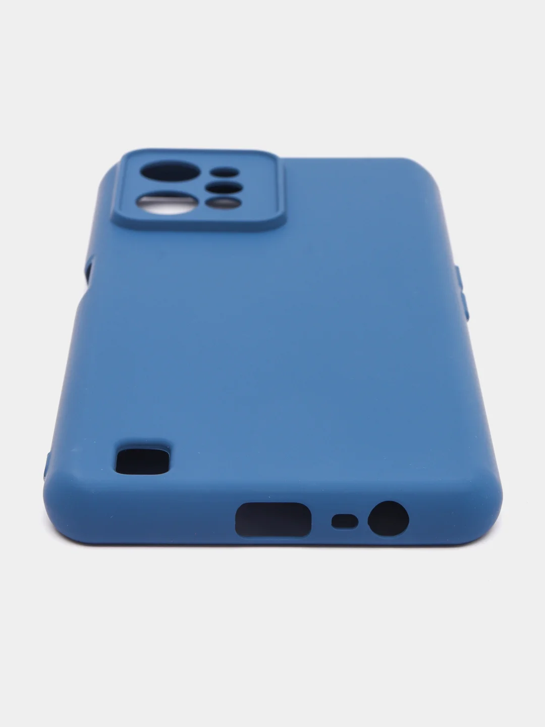 Темно-синий чехол Silicone Cover для Realme C31 / Реалми С30 силиконовый