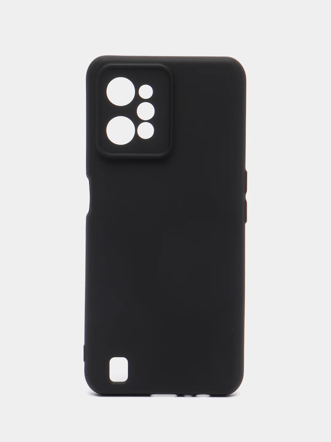 Черный чехол Silicone Cover для Realme C31 / Реалми С30 силиконовый