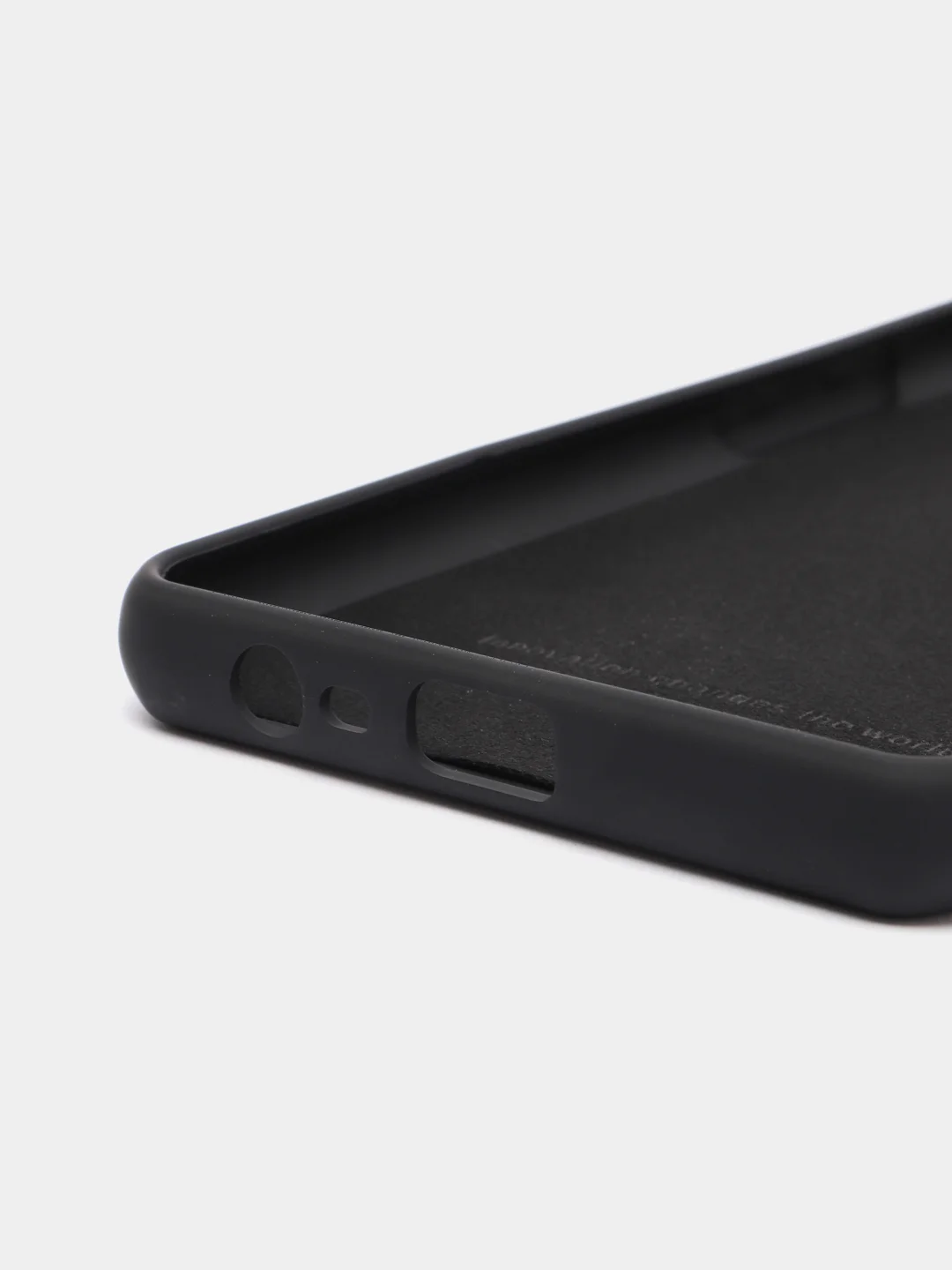 Черный чехол Silicone Cover для Realme C31 / Реалми С30 силиконовый