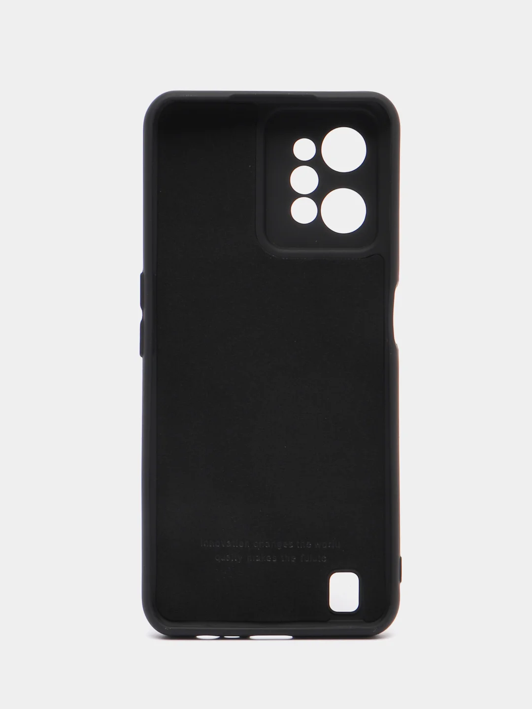 Черный чехол Silicone Cover для Realme C31 / Реалми С30 силиконовый
