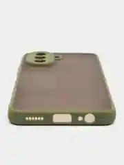 Лесной зеленый чехол Huawei Nova Y70, Хуавей Нова У70 пластиковый, матовый, с цветными кнопками
