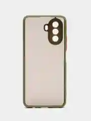 Лесной зеленый чехол Huawei Nova Y70, Хуавей Нова У70 пластиковый, матовый, с цветными кнопками