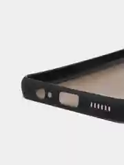Черный чехол Huawei Nova Y70, Хуавей Нова У70 пластиковый, матовый, с цветными кнопками
