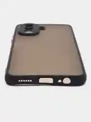Черный чехол Huawei Nova Y70, Хуавей Нова У70 пластиковый, матовый, с цветными кнопками