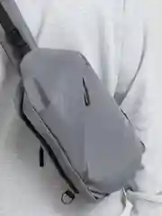 Серый мужская сумка через плечо, водооталкивающая