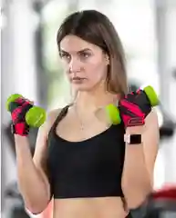 Розовый перчатки спортивные для фитнеса