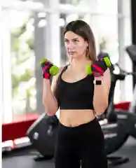 Розовый перчатки спортивные для фитнеса