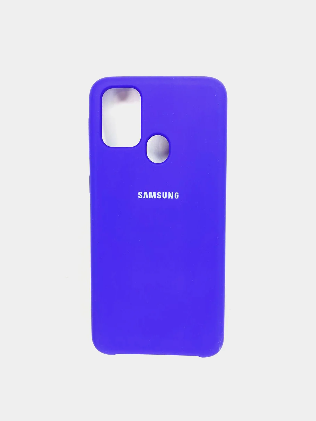 Синий чехол для Samsung M21 силиконовый (Silicone Case)
