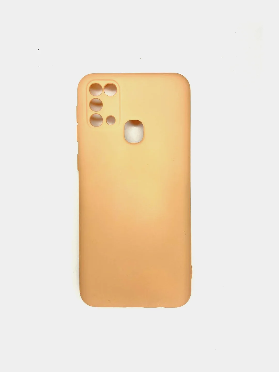 Лимонный чехол для Samsung M31 силиконовый с защитой камеры