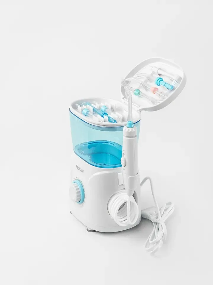 Ирригатор полости рта PECHAM Professional White Edition, стационарный, 8 насадок