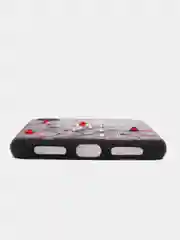 Чехол iPhone X / Xs пластик полупрозрачный матовый , рисунок , стразы