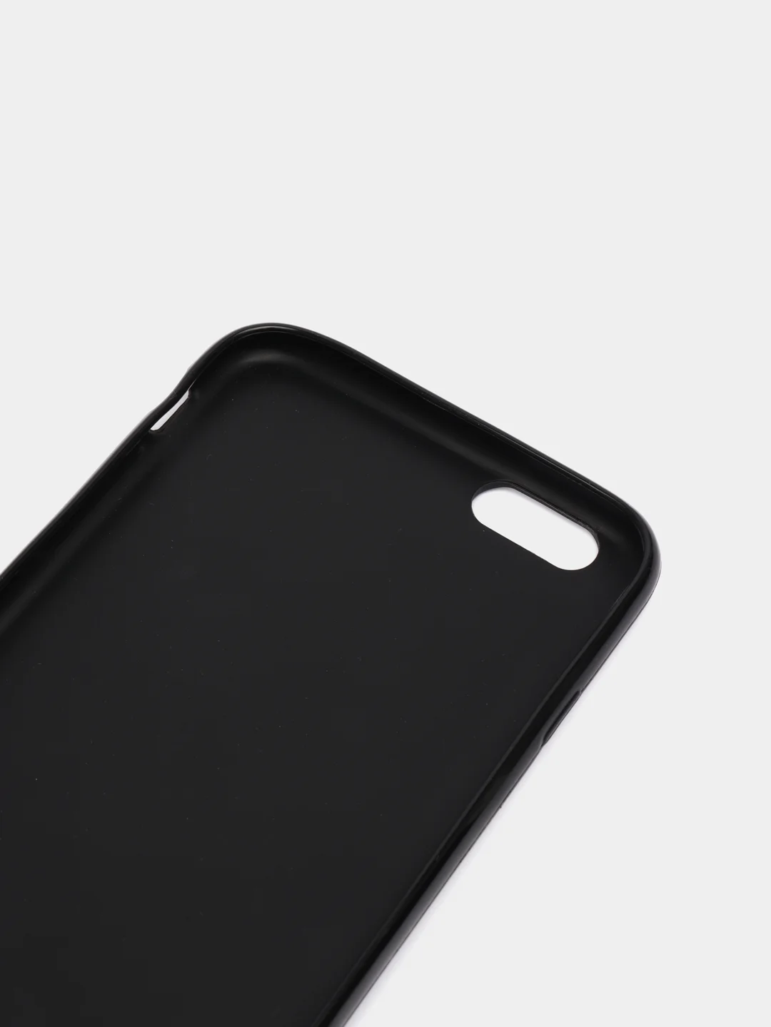 Черный силиконовый чехол iPhone 6 Plus с рисунком галография