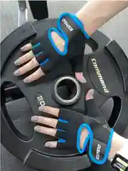 Голубой перчатки спортивные для фитнеса Espado