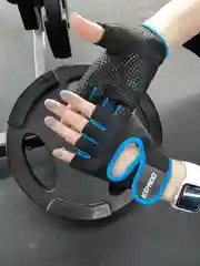 Голубой перчатки спортивные для фитнеса Espado