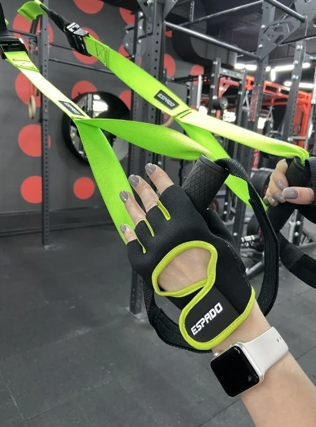 Зеленый перчатки спортивные для фитнеса Espado