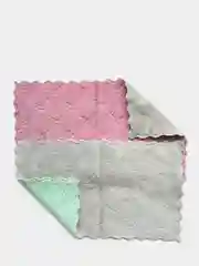 Серый кухонная тряпка из микрофибры, впитывающая, двухцветная, 2 штуки, 16 х 27 см