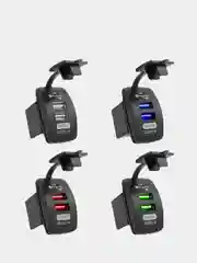 Врезная автомобильная usb розетка разъем для авто в машину