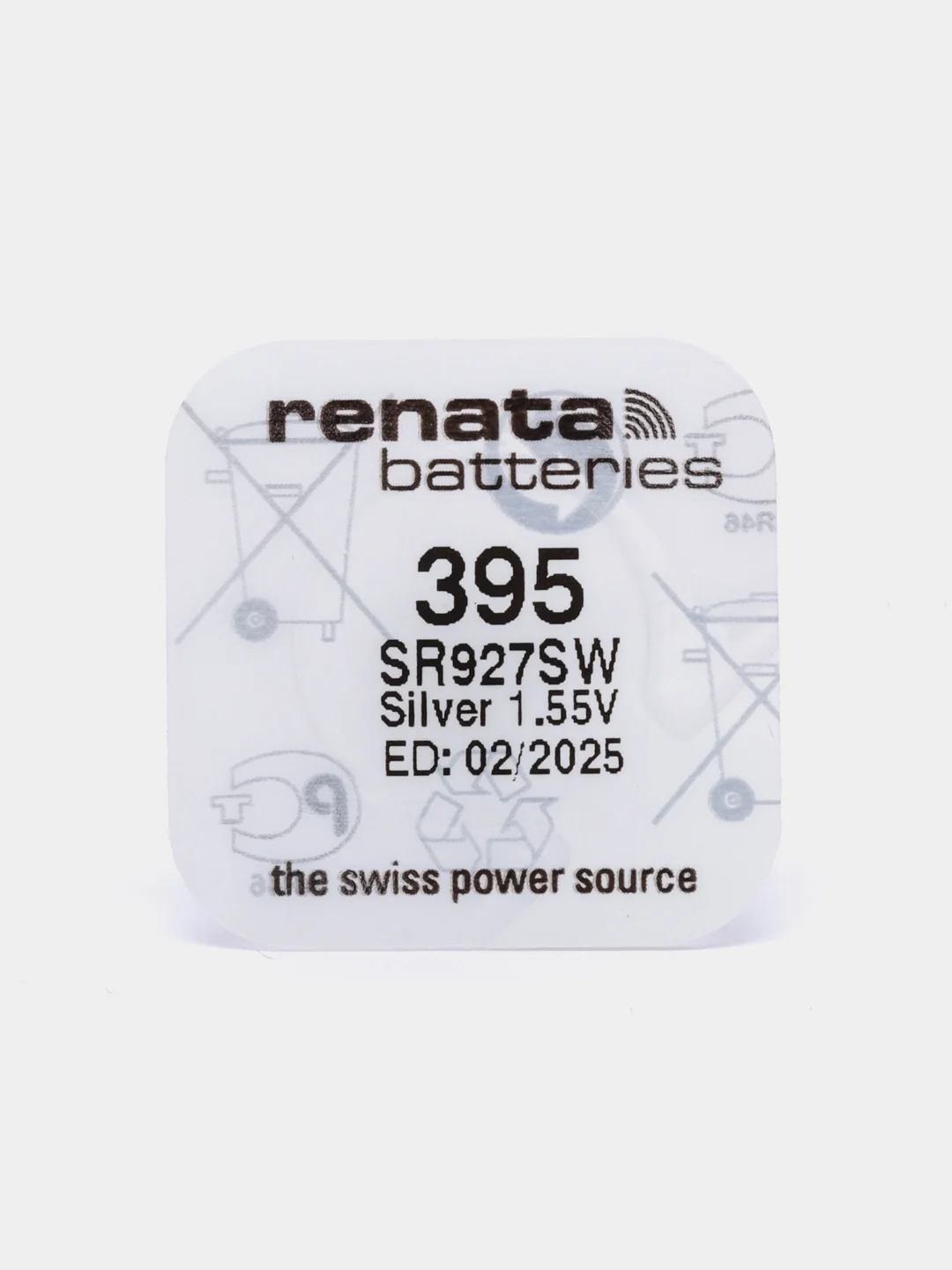 Батарейка для часов Renata 395, SR927SW, 399, SR57, SR927