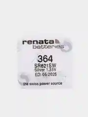 Часовая батарейка Renata 364 / G1 / AG1 / V364 / SR60 / LR621 / RW320 / SR621SW