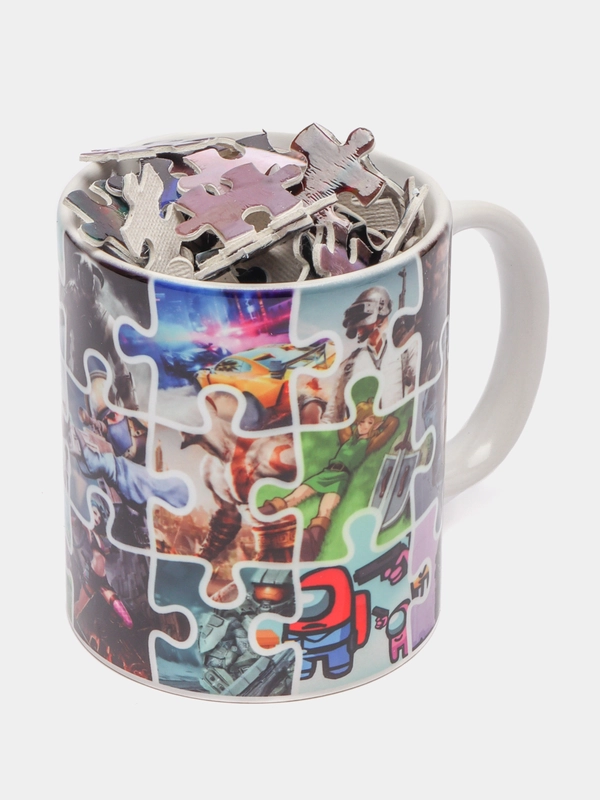 Пазл картонный по мультфильму Arcane, с кружкой, 39,5 х 28 см
