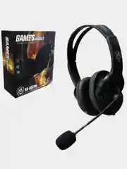 Черный наушники игровые KR-GM, полноразмерные