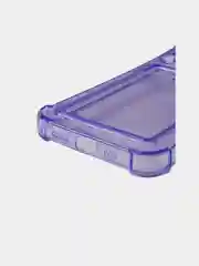 Фиолетовый чехол для iPhone (Айфон) 11, 14, 13, Pro, Max, 12, XR, XS, 7, 8, Plus, с карманом для карт, прозрачный