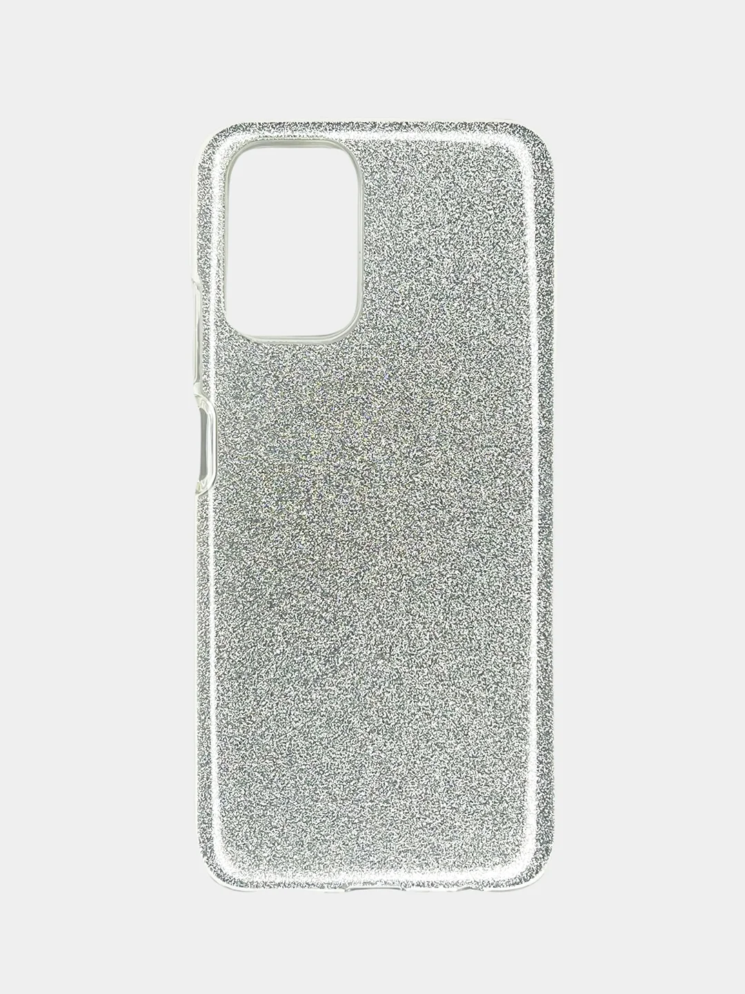 Серебряный чехол Xiaomi Redmi Note 10 / Redmi Note 10S / Poco M5s, Редми Нот 10, блестящий сияющий