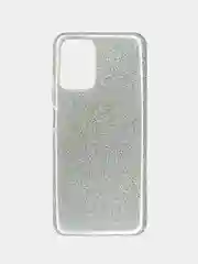 Серебряный чехол Xiaomi Redmi Note 10 / Redmi Note 10S / Poco M5s, Редми Нот 10, блестящий сияющий