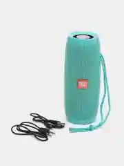 Бирюзовый портативная беспроводная колонка Bluetooth TG 157 с радиоприемником