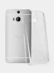 Прозрачный силиконовый чехол на HTC One M8