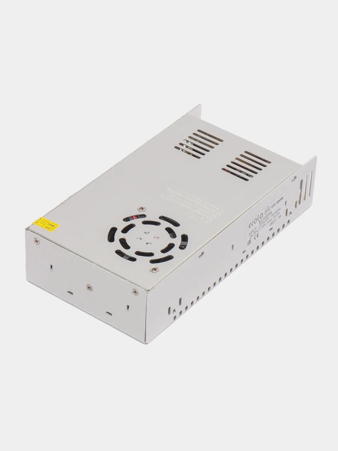 Блок питания для светодиодных лент 12V 400W IP20 вентилятор (интерьерный) Ecola B2L400ESB