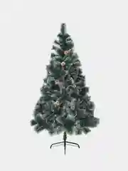 Искуственная елка (сосна с инеем и шишками), 60-240 см
