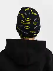 Угольный шапка для мальчика двухслойная