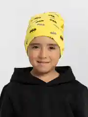 Желтый шапка для мальчика двухслойная