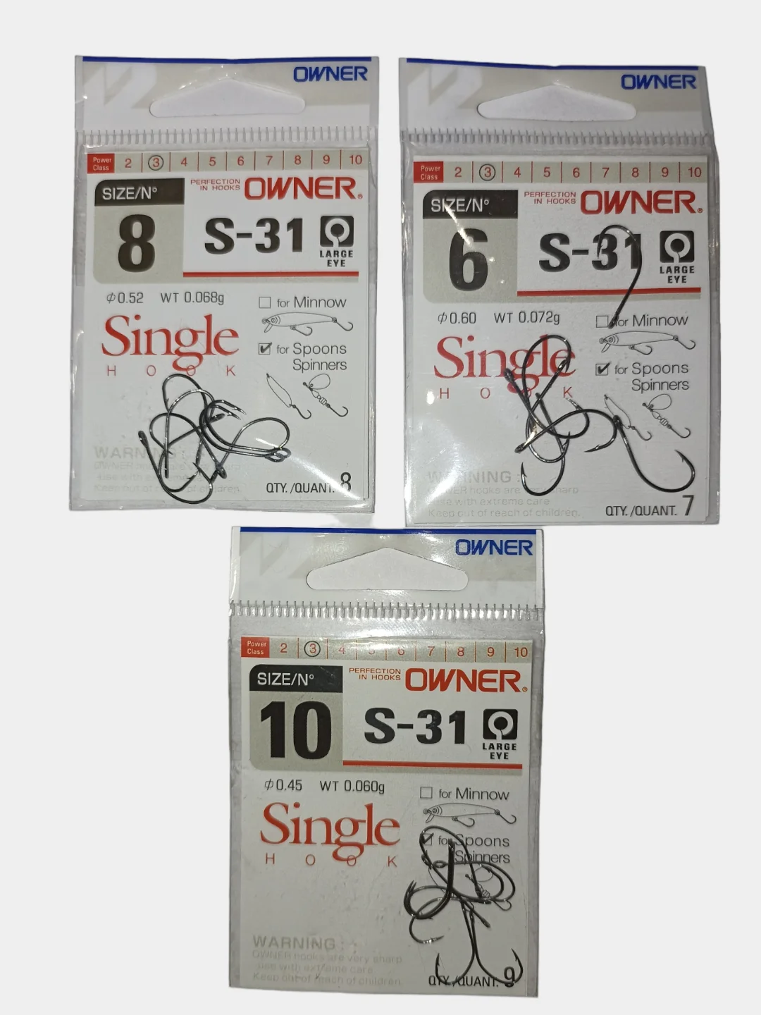 Крючки OWNER SINGLE S-31/ Крючки