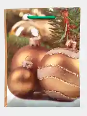 Зеленый подарочный пакет