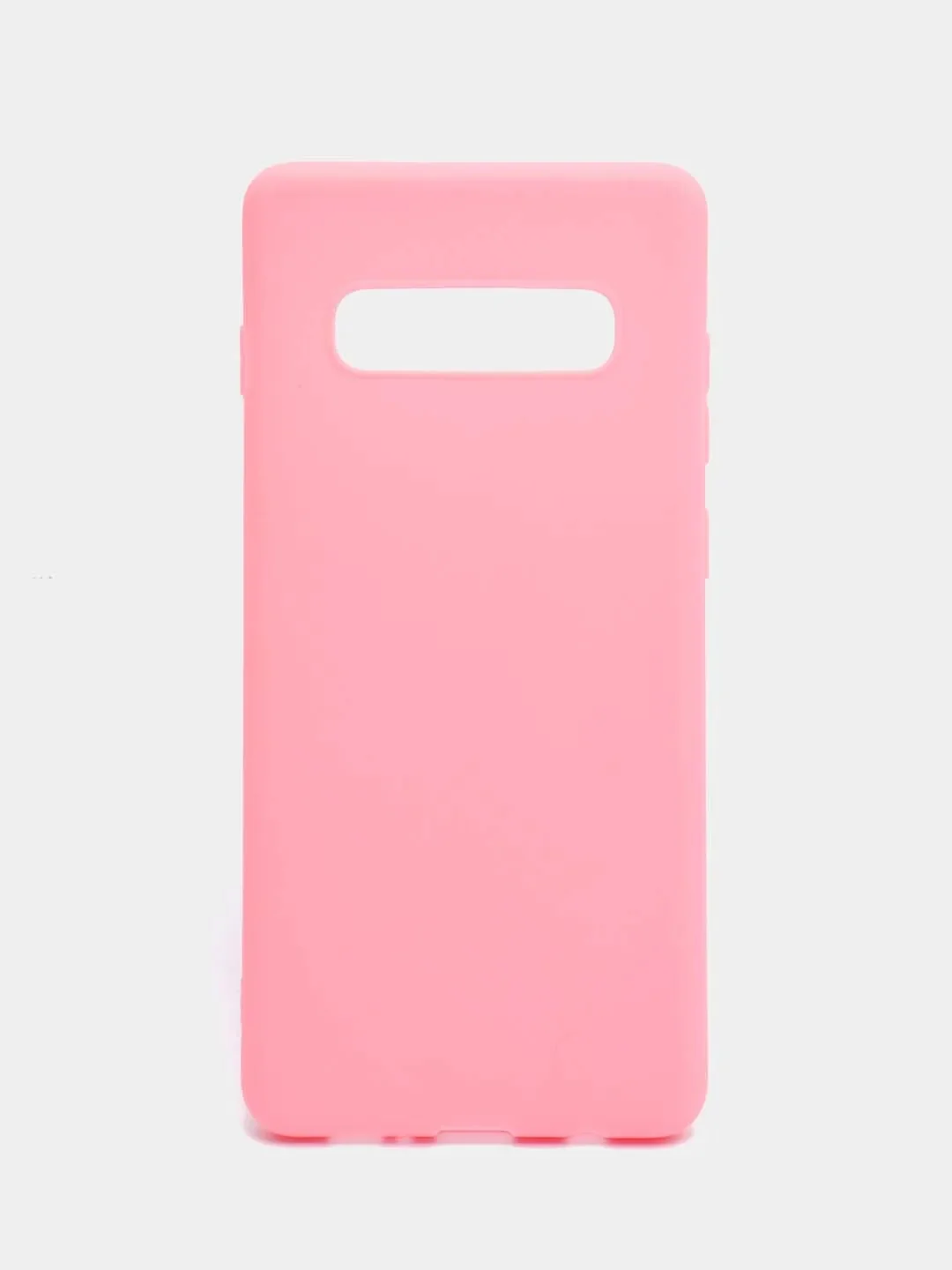 Красный силиконовый однотонный матовый чехол на Samsung S10+ PLUS