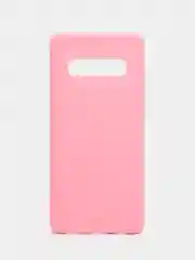 Красный силиконовый однотонный матовый чехол на Samsung S10+ PLUS