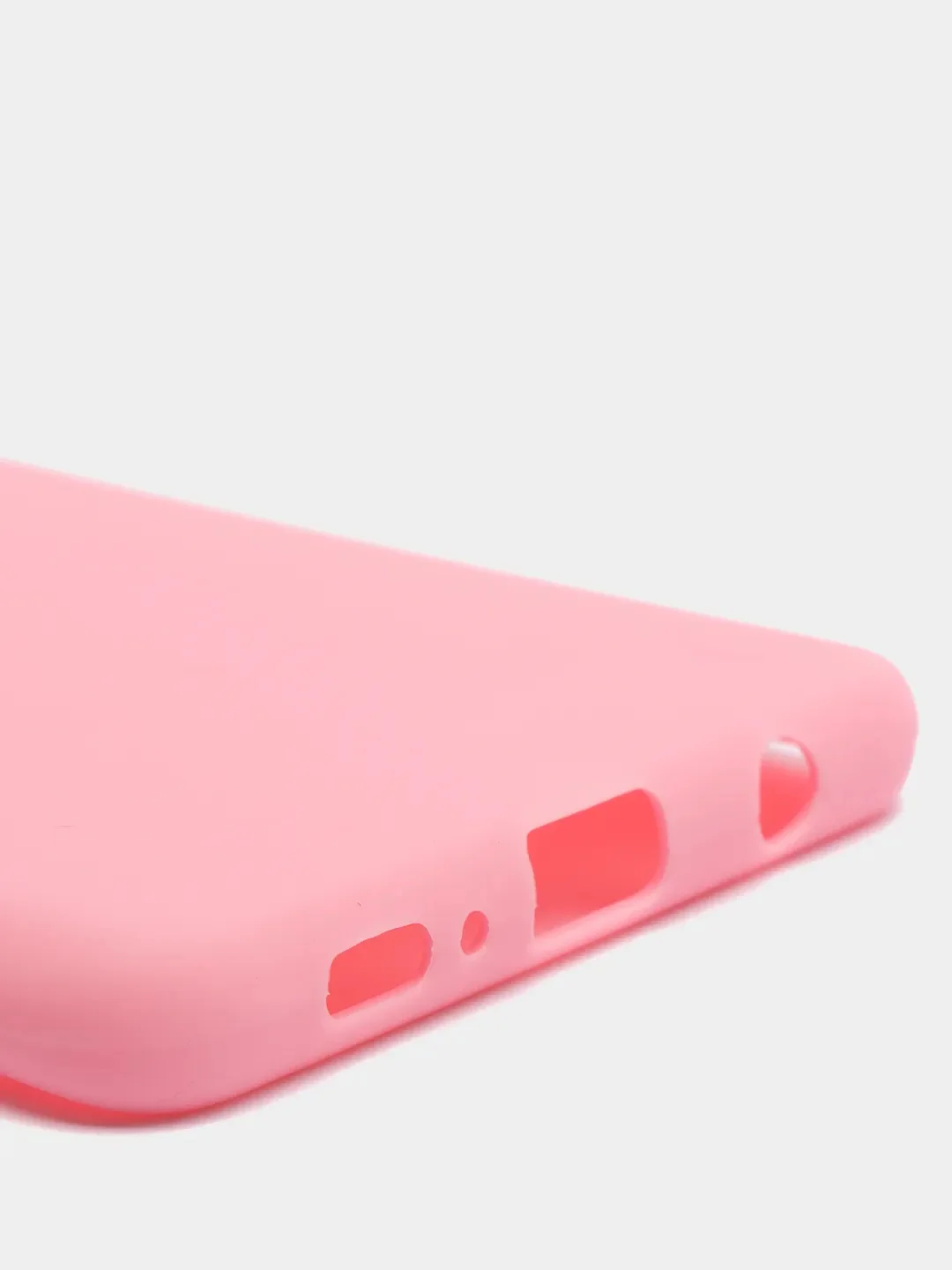 Розовый силиконовый однотонный матовый чехол на Samsung S10+ PLUS
