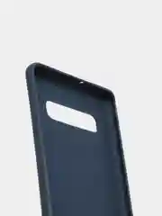 Темно-синий силиконовый однотонный матовый чехол на Samsung S10+ PLUS
