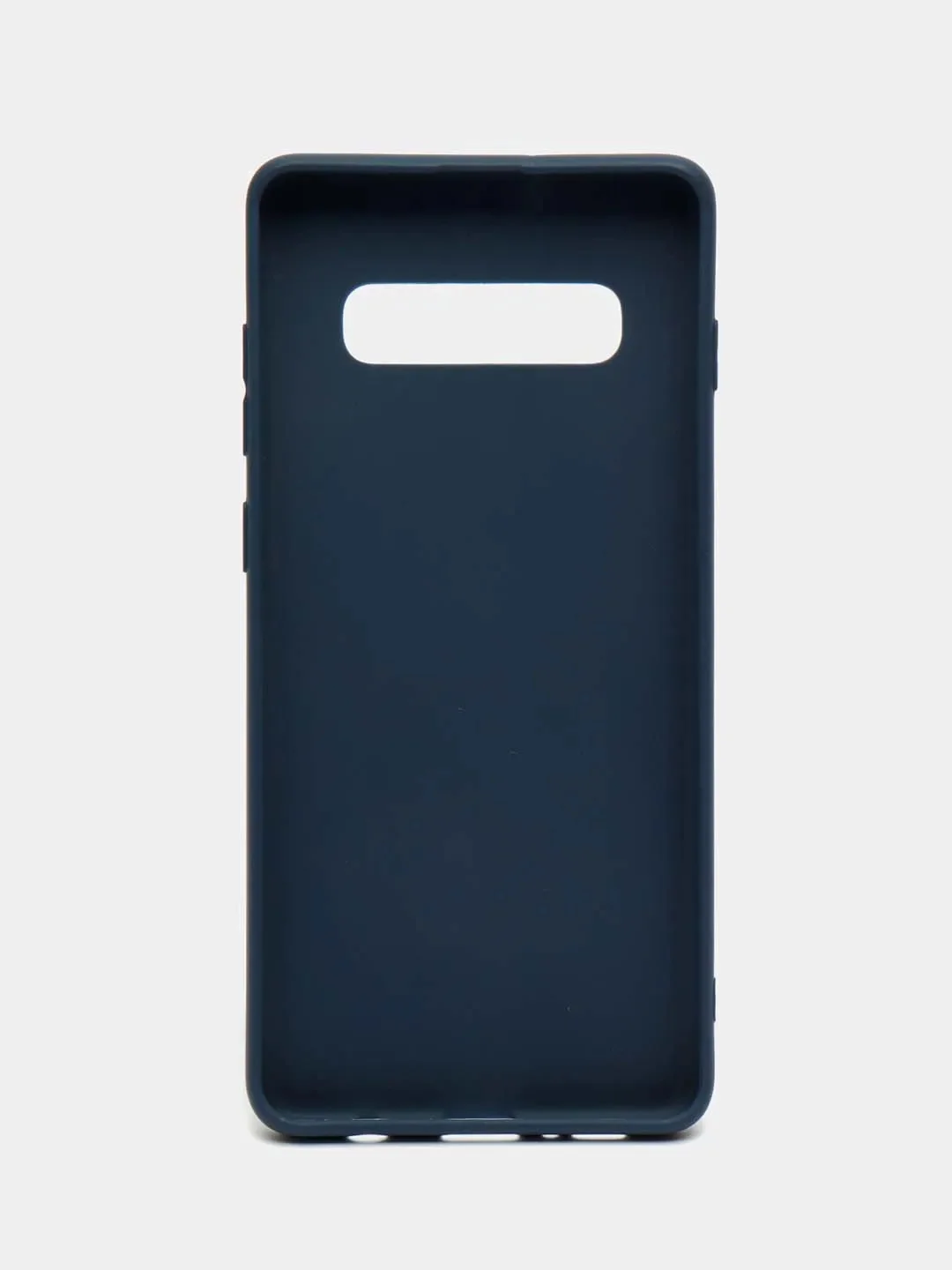 Темно-синий силиконовый однотонный матовый чехол на Samsung S10+ PLUS