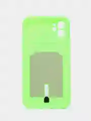 Салатовый чехол с карманом для карт для iPhone (Айфон) 11