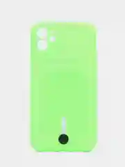 Салатовый чехол с карманом для карт для iPhone (Айфон) 11