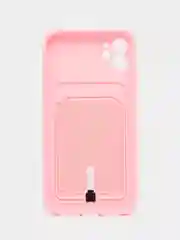 Розовый чехол с карманом для карт для iPhone (Айфон) 11
