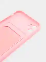 Розовый чехол с карманом для карт для iPhone (Айфон) 11