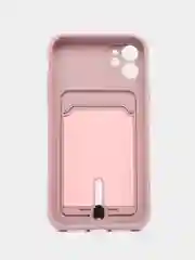 Бежевый чехол с карманом для карт для iPhone (Айфон) 11